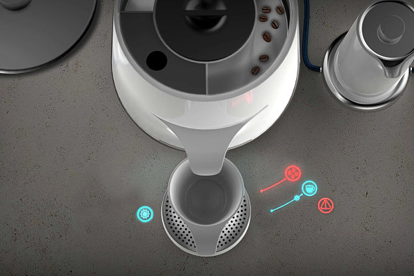 product design，industrial design，intelligence，convenient，Coffee pot，