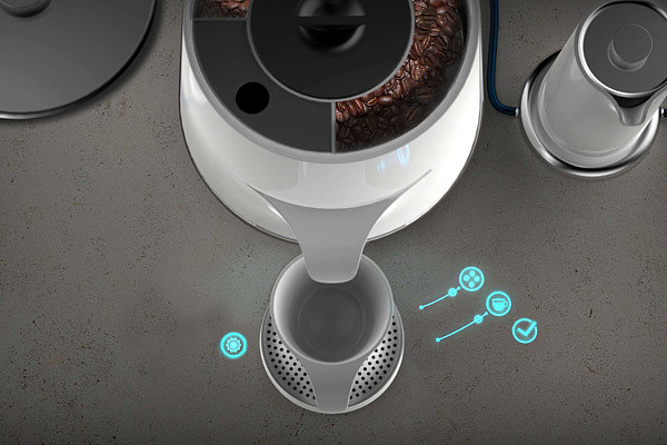product design，industrial design，intelligence，convenient，Coffee pot，