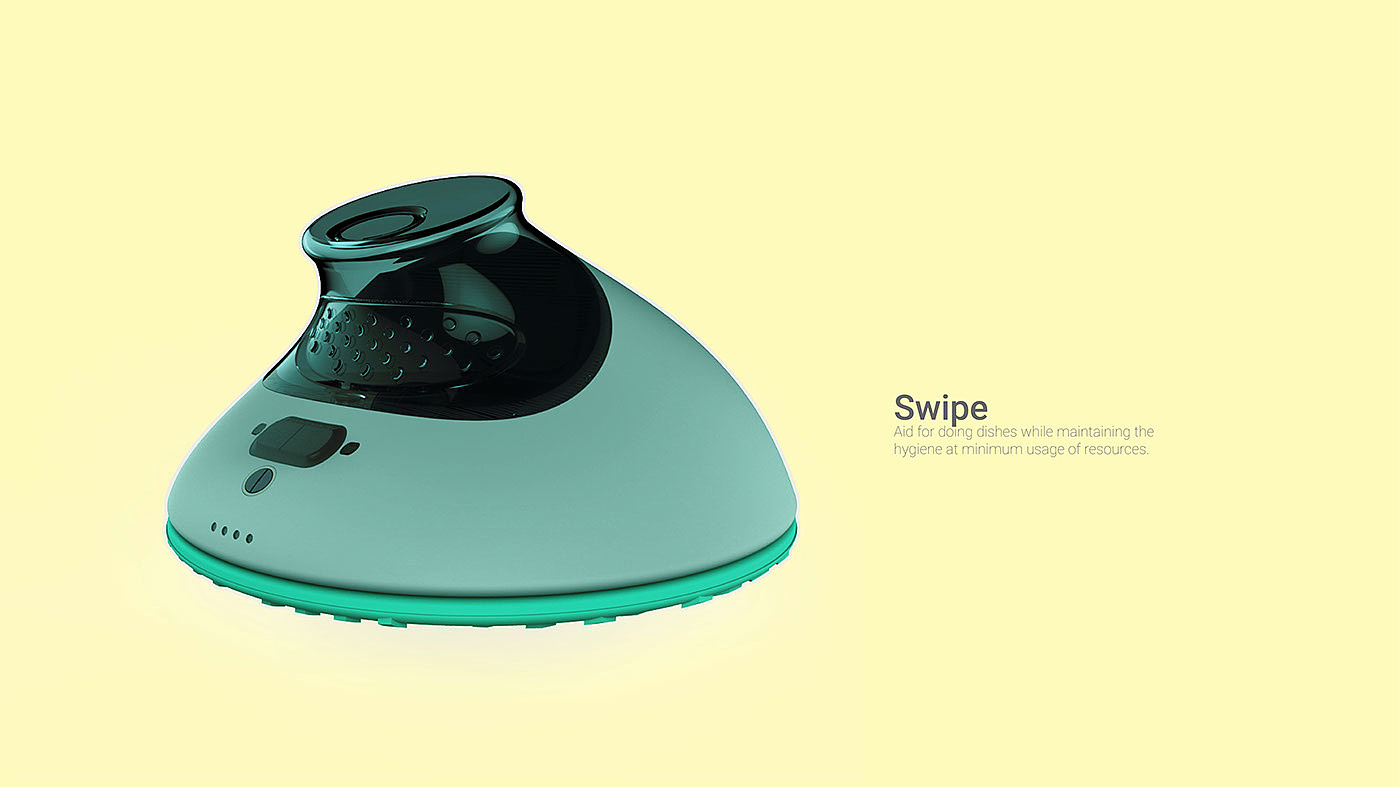 SWIPE，电力洗碗器，绿色，