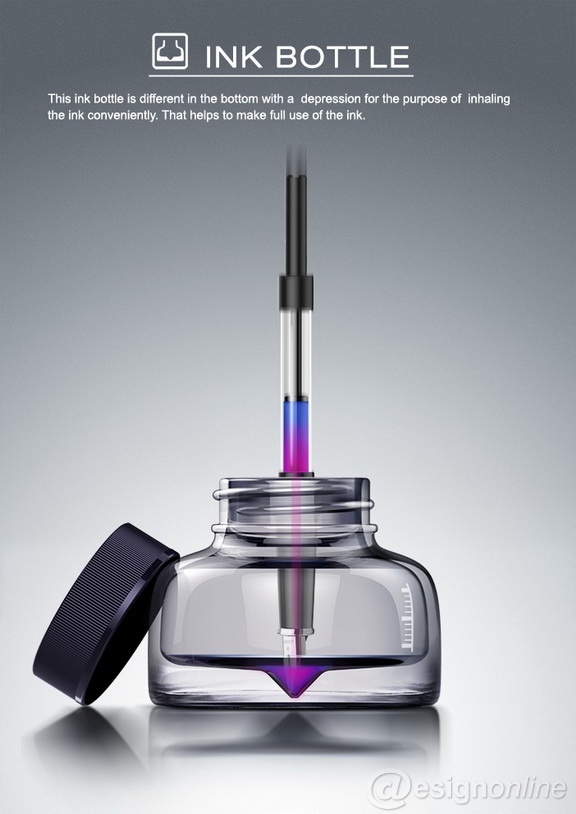 Ink bottle，originality，Design，to work in an office，tool，