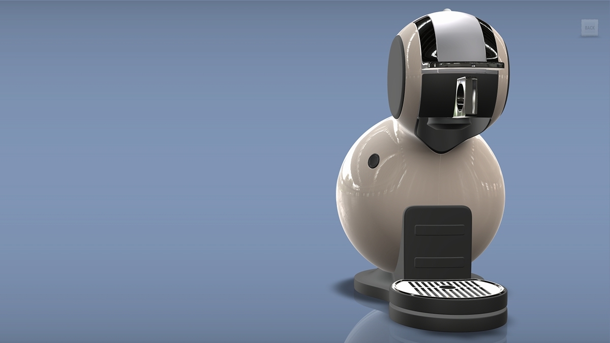 Cartoon cute，fully automatic，intelligence，modeling，product design，