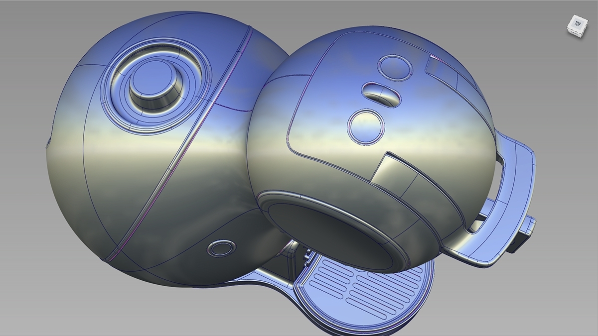 Cartoon cute，fully automatic，intelligence，modeling，product design，