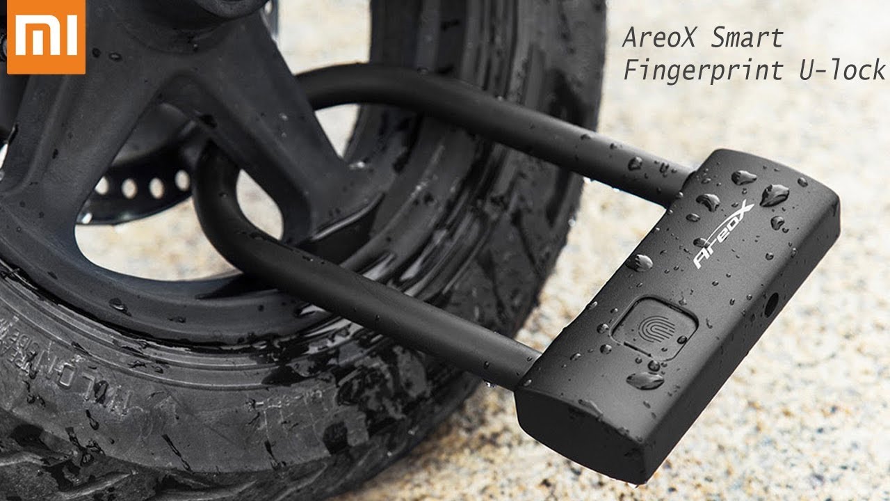 Smart fingerprint U-lock，Tool accessories，2020 red dot product design award，Bicycle lock，