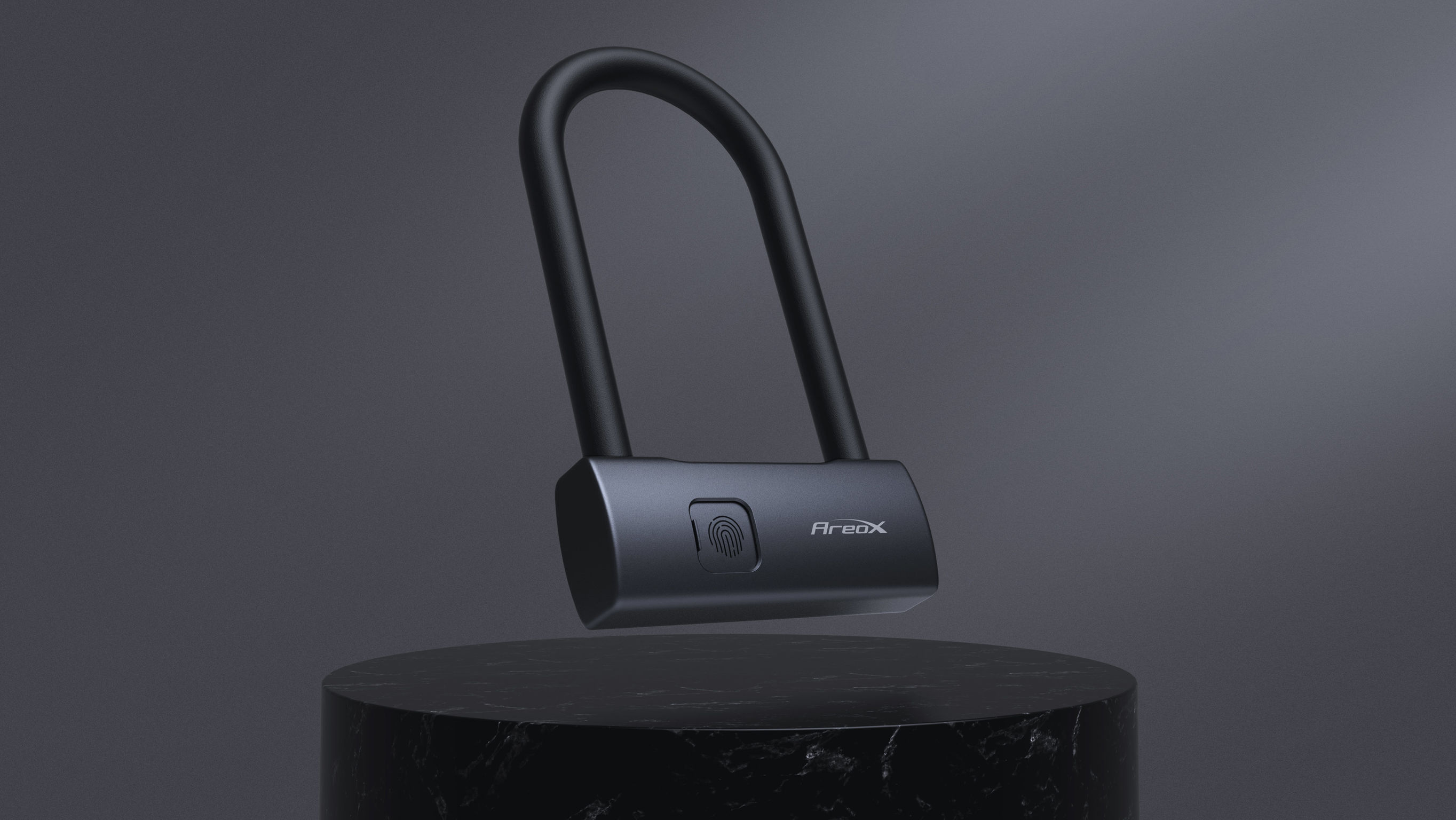 Smart fingerprint U-lock，Tool accessories，2020 red dot product design award，Bicycle lock，