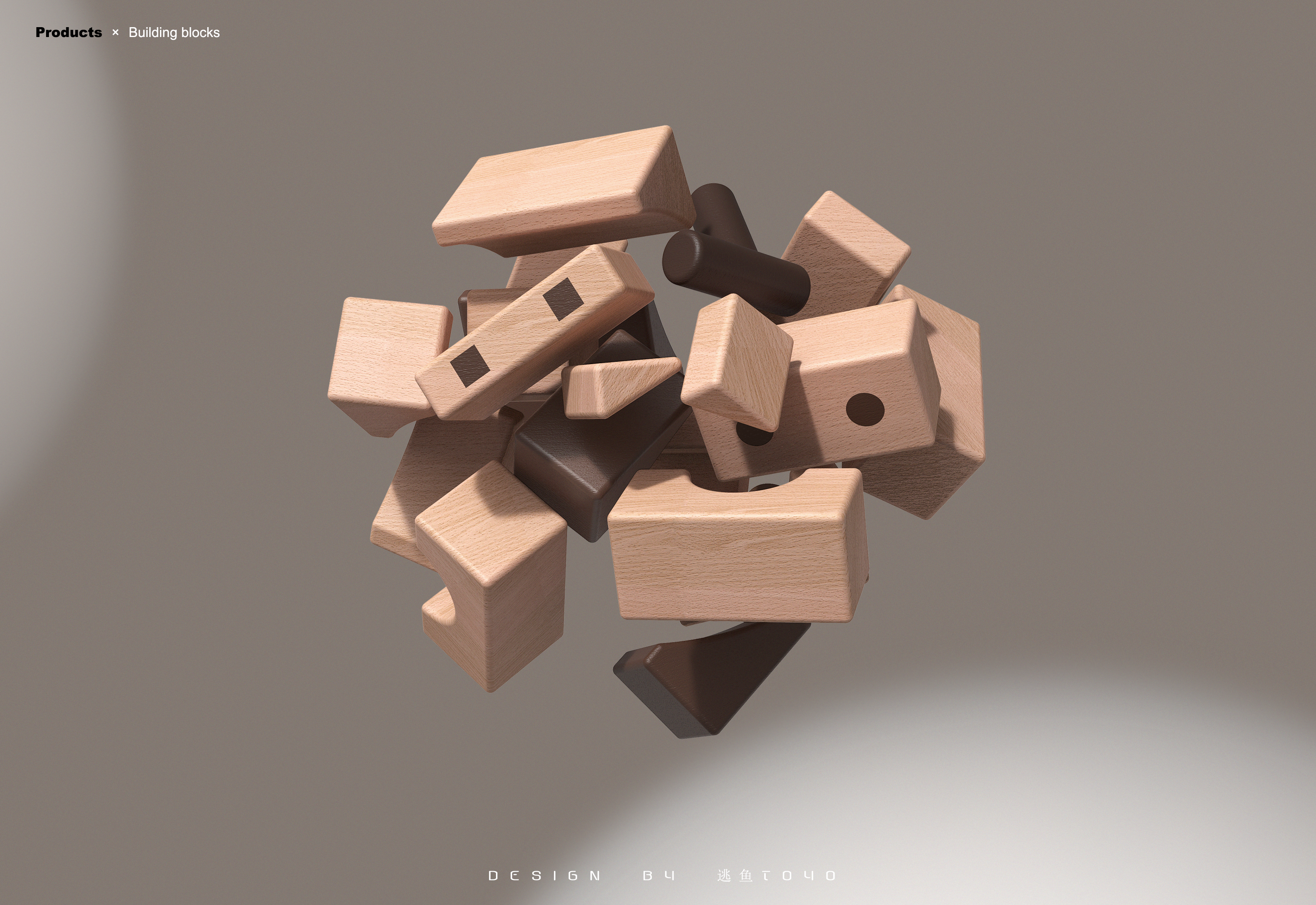 Puzzle class，children，Building blocks，Chinese architecture ，