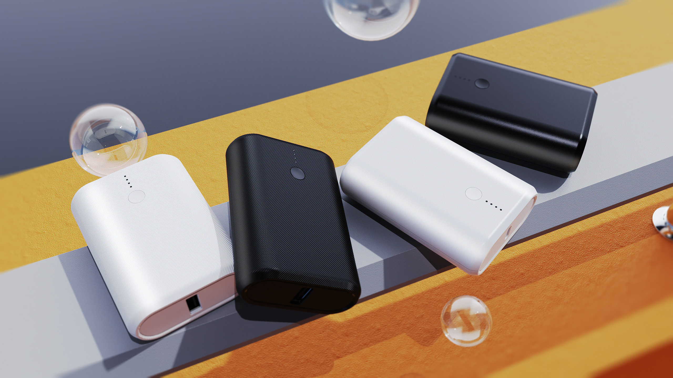 Keyshot rendering，portable source，portable battery，