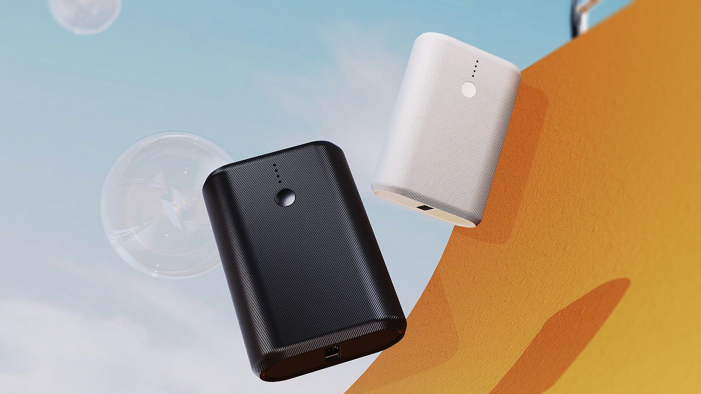 Keyshot rendering，portable source，portable battery，