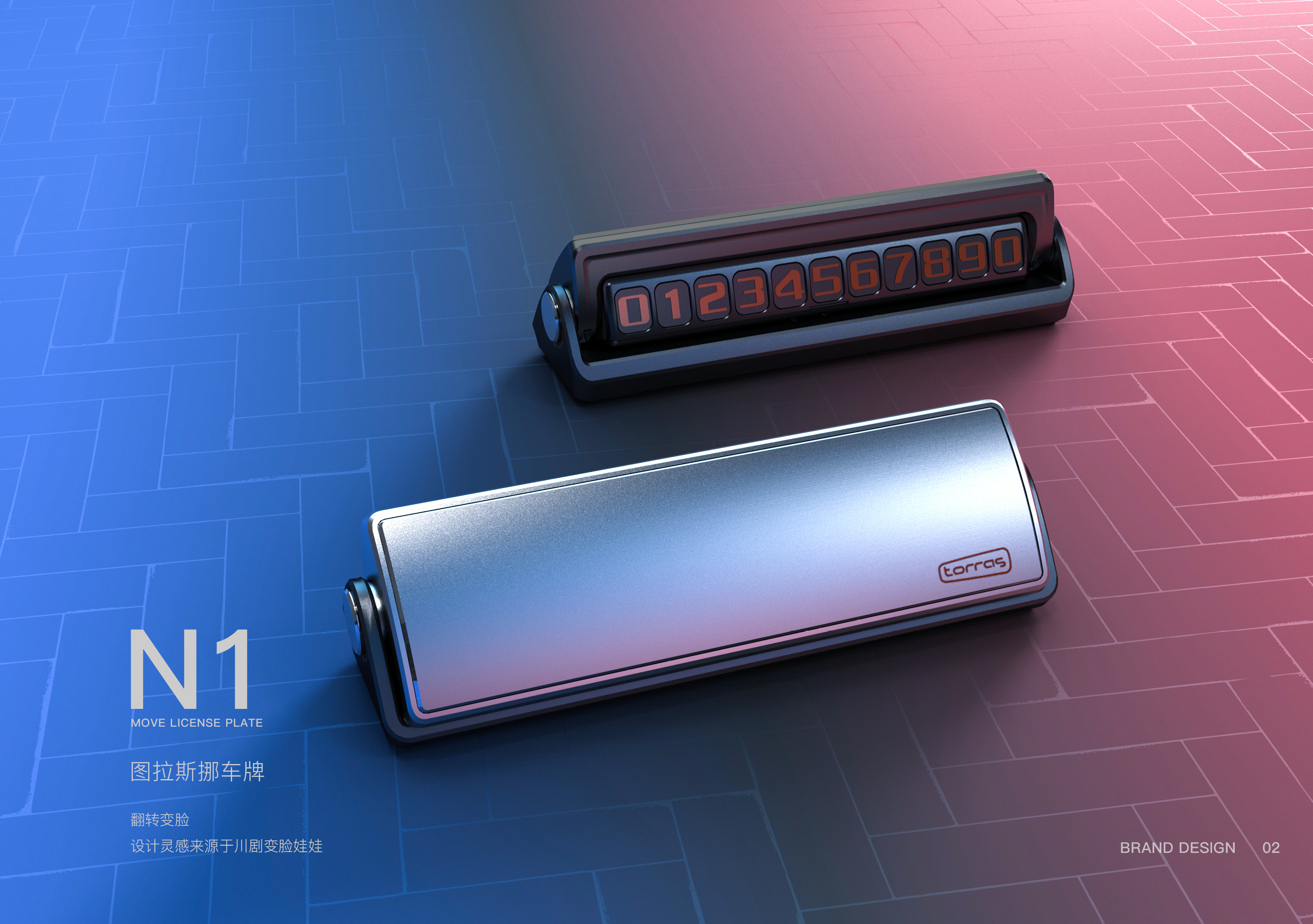 Move the license plate，vehicle，original，