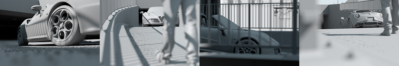 Alpha Romeo，Super run rendering，