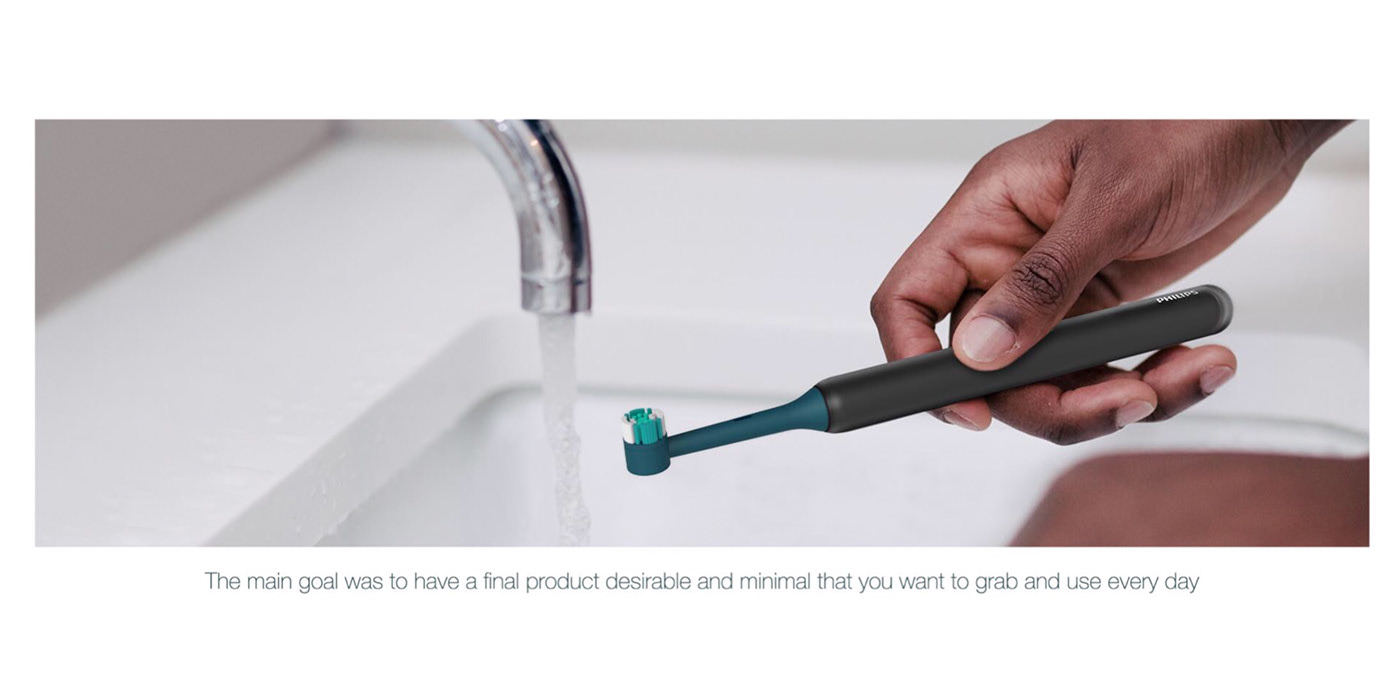 Electric toothbrush，Wireless charging，Philips，Modeling design，