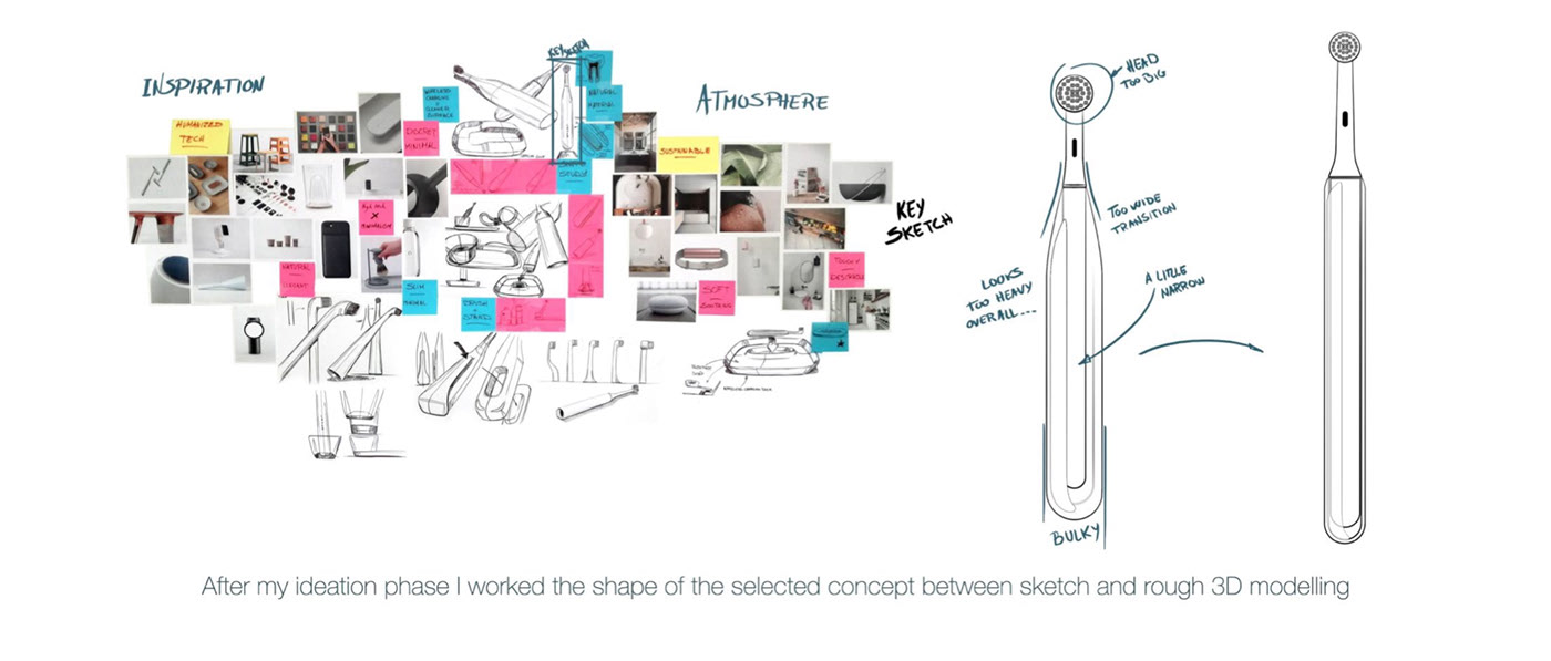 Electric toothbrush，Wireless charging，Philips，Modeling design，