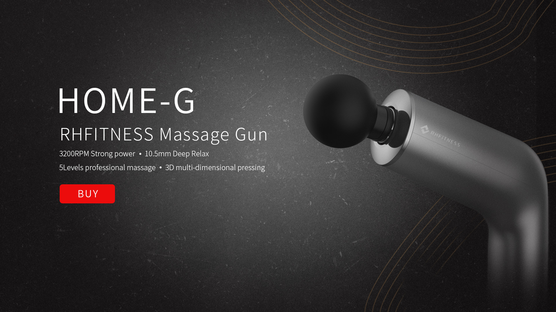 2020 red dot product design award，HOME-G，Massager，Matte，Electromagnetic type，