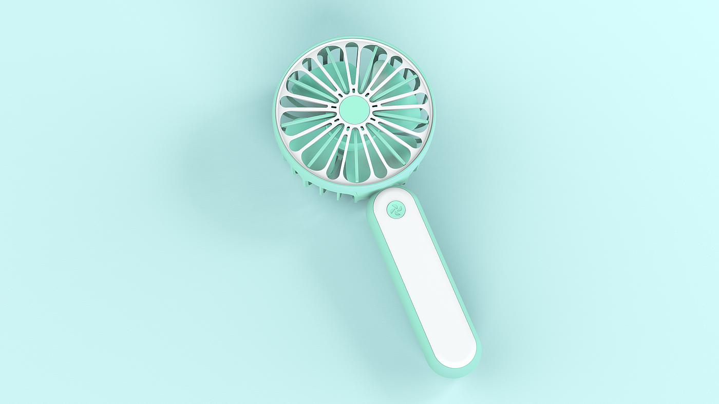 Mini, small fan, color, simplicity，