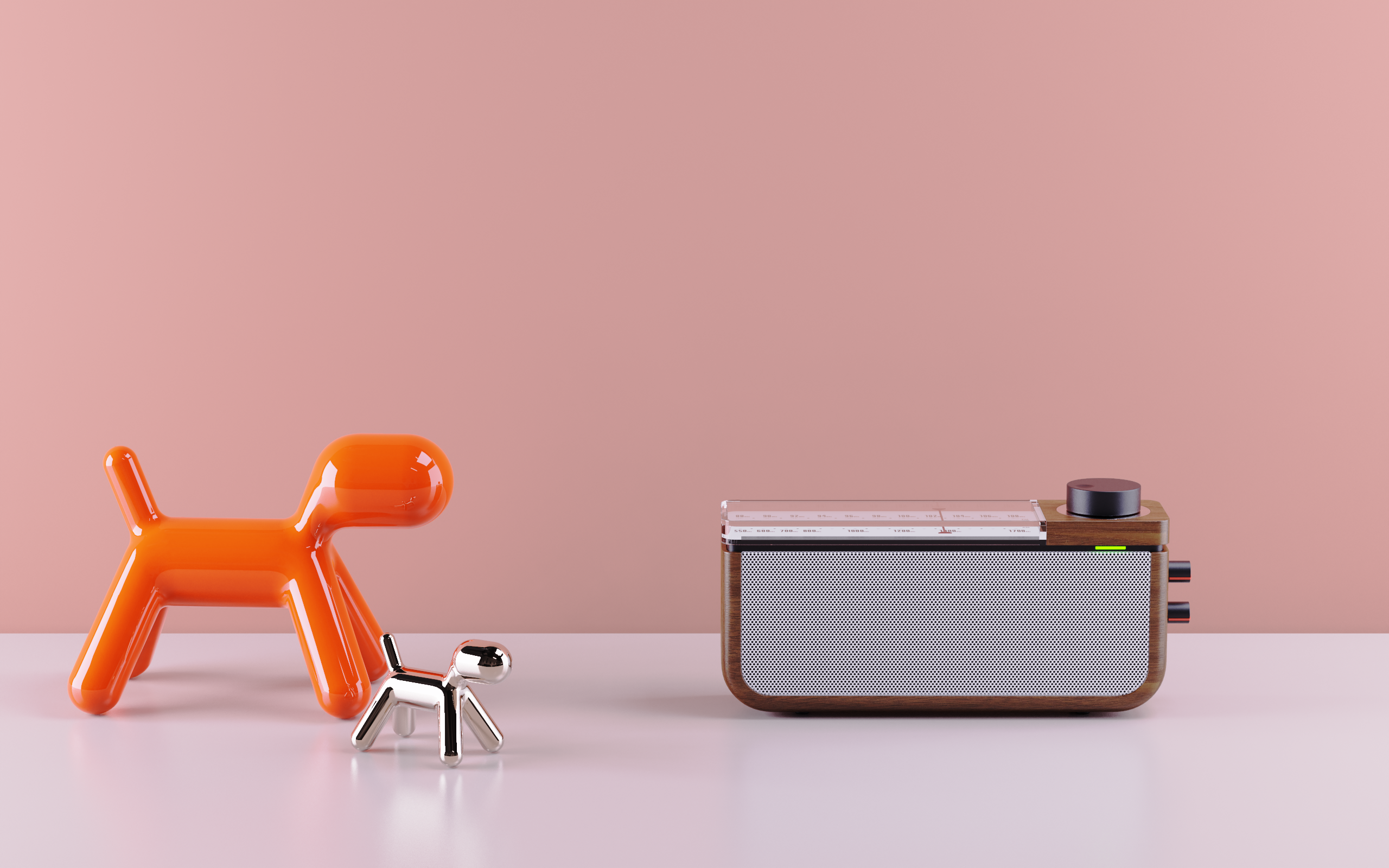 Bluetooth Speaker ，radio，woodiness，