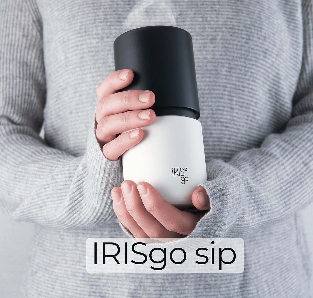 Irisco，Travel cup，rotate，