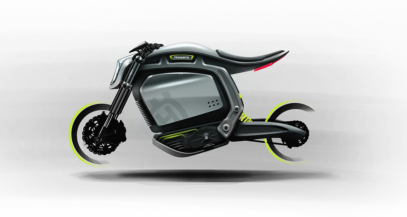Motorcycle，ps，Hand drawn，2d rendering，Ubee ，