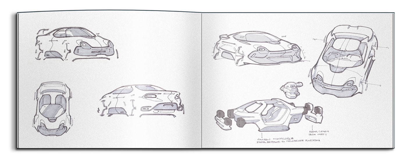 Personal transportation，SOL.E，sustainable，sketch，