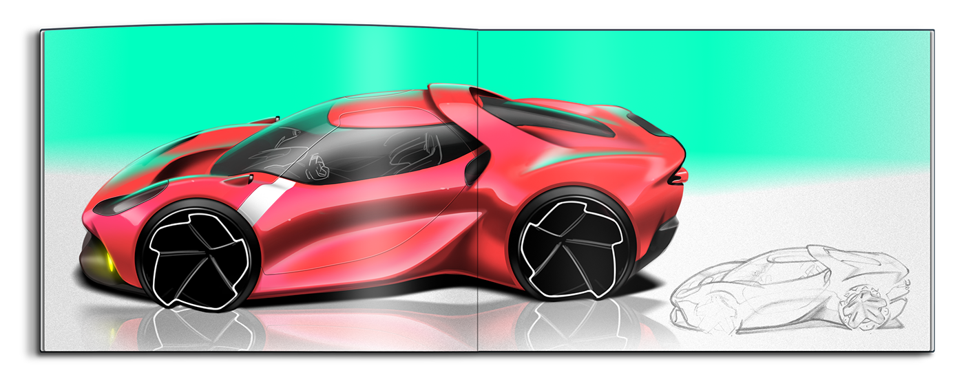 Personal transportation，SOL.E，sustainable，sketch，