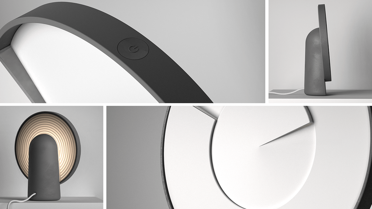 Clock，Bedside lamp，Desk lamp，Small，