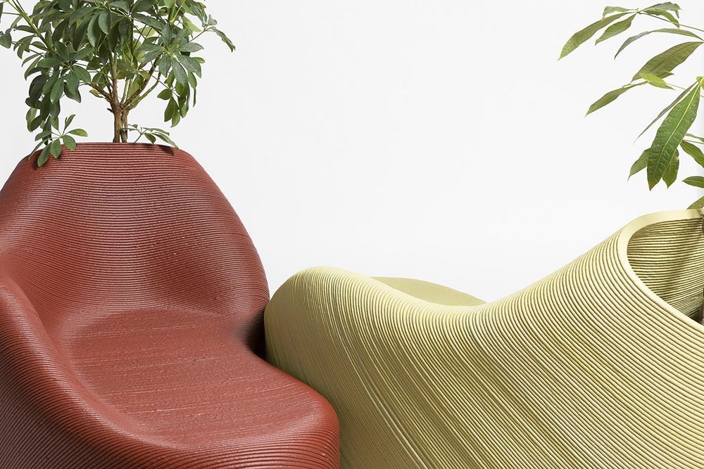 chair，3D printing，recovery，Botany，Public seat，