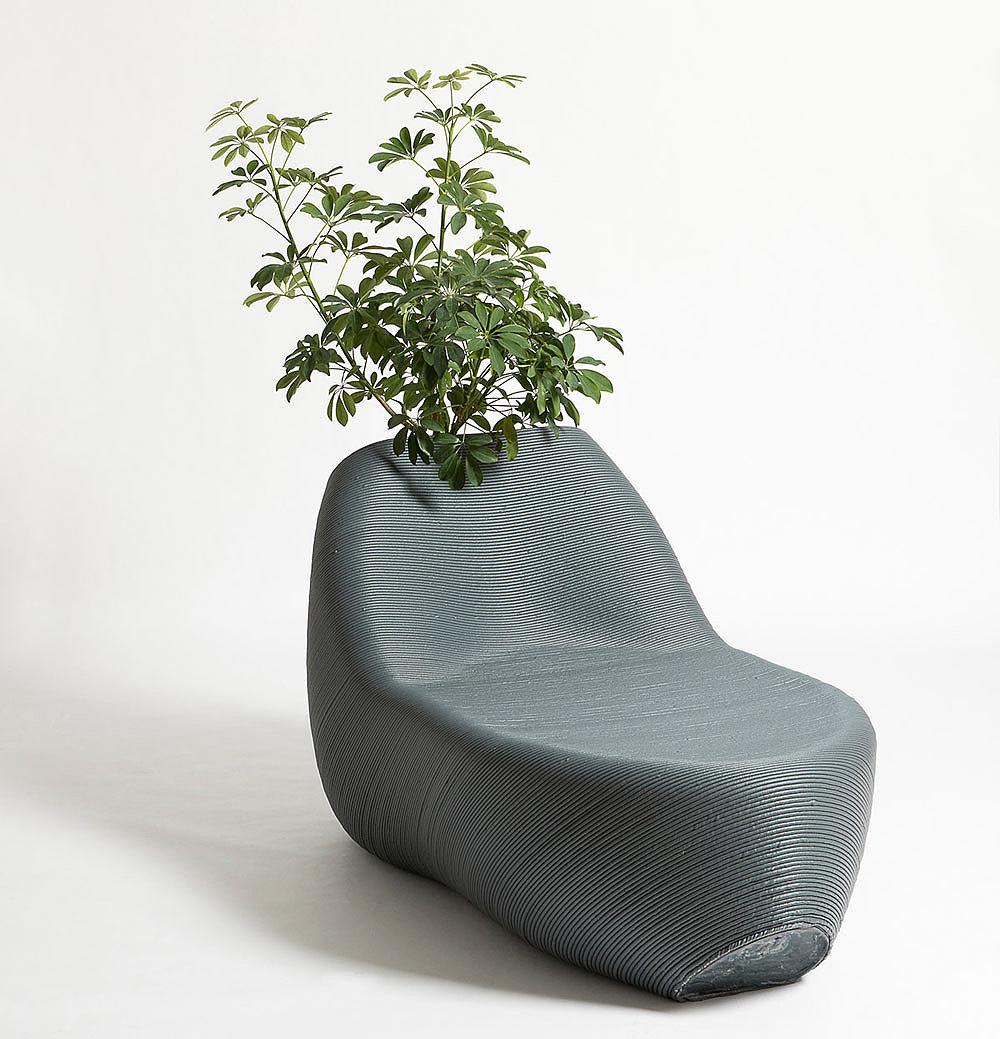 chair，3D printing，recovery，Botany，Public seat，