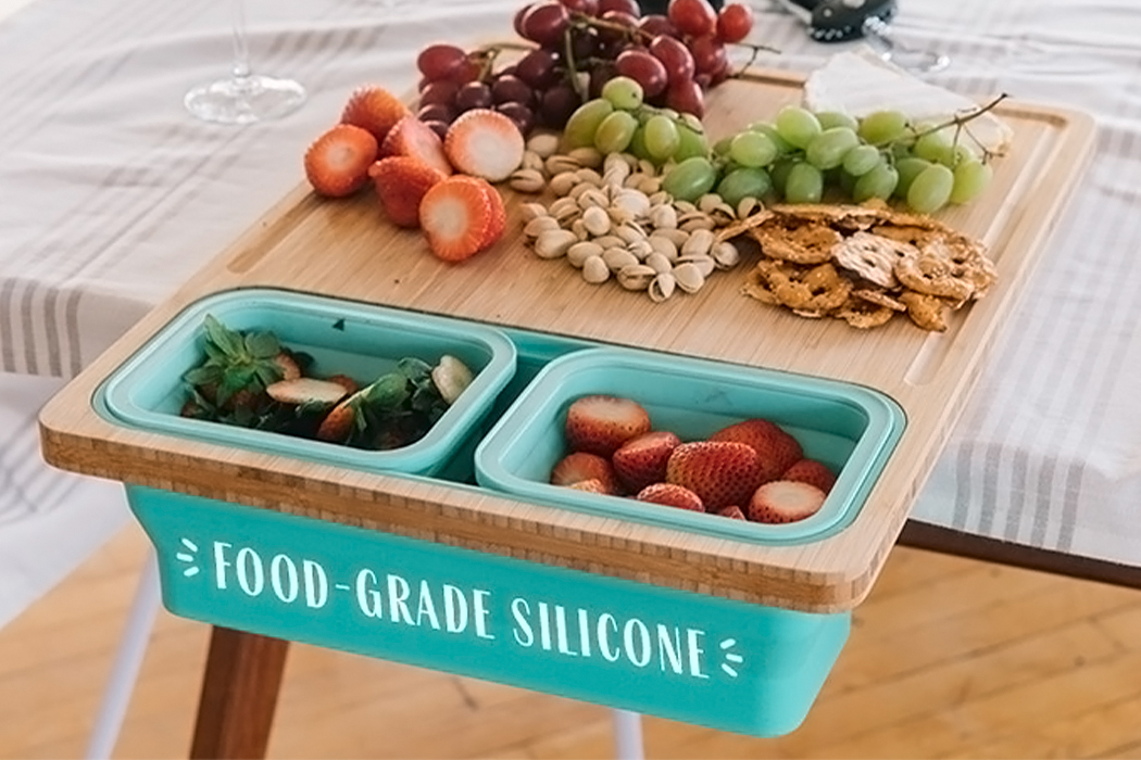 a chopping board，healthy，Bamboo，environment protection，container，