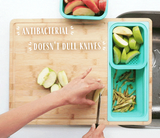a chopping board，healthy，Bamboo，environment protection，container，