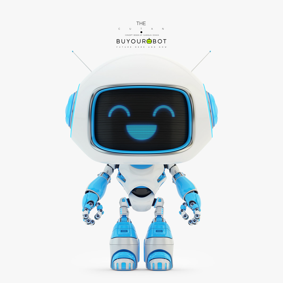 cutesmilingbot超可爱的机器人献给同样爱笑的你