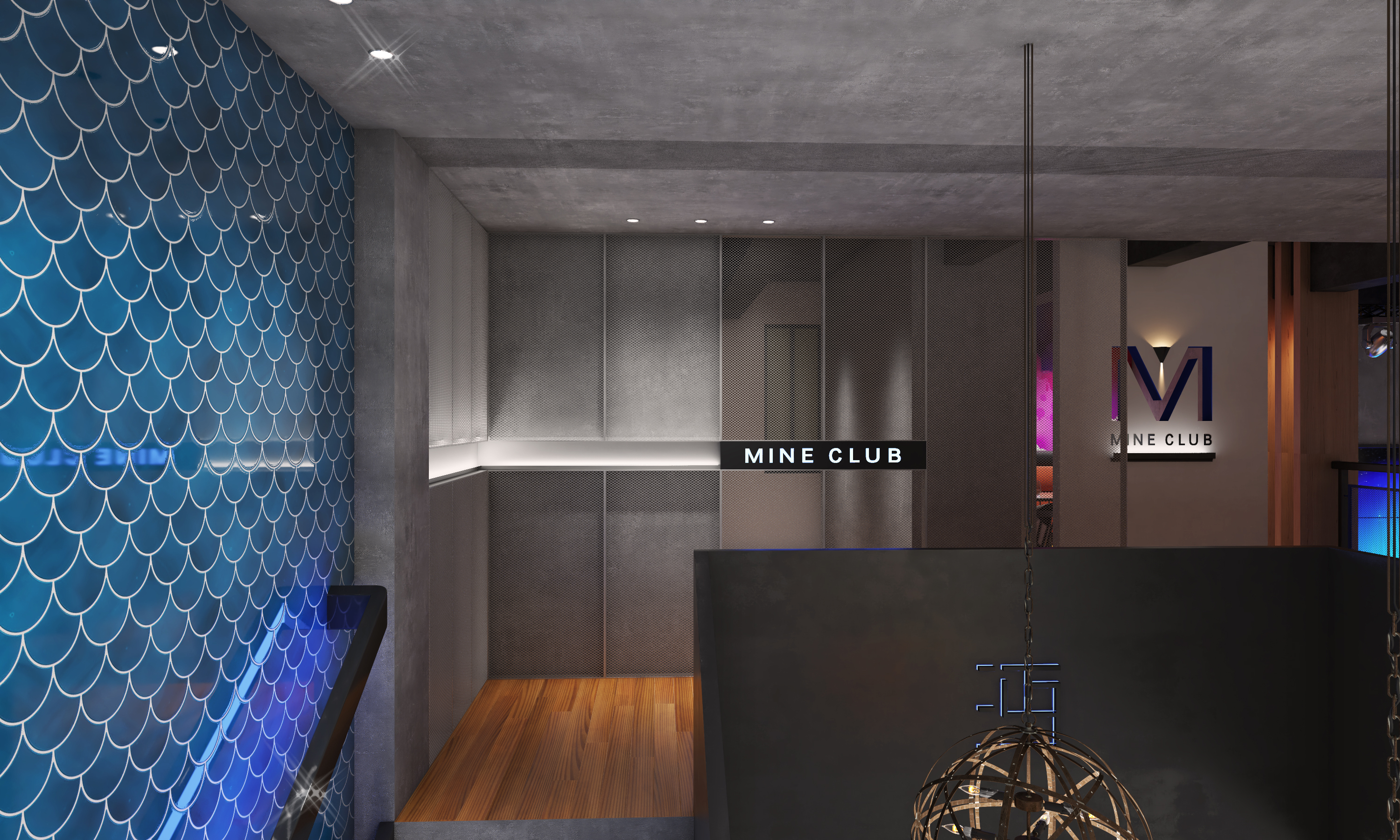 Mianyang Club - Blues light bar，