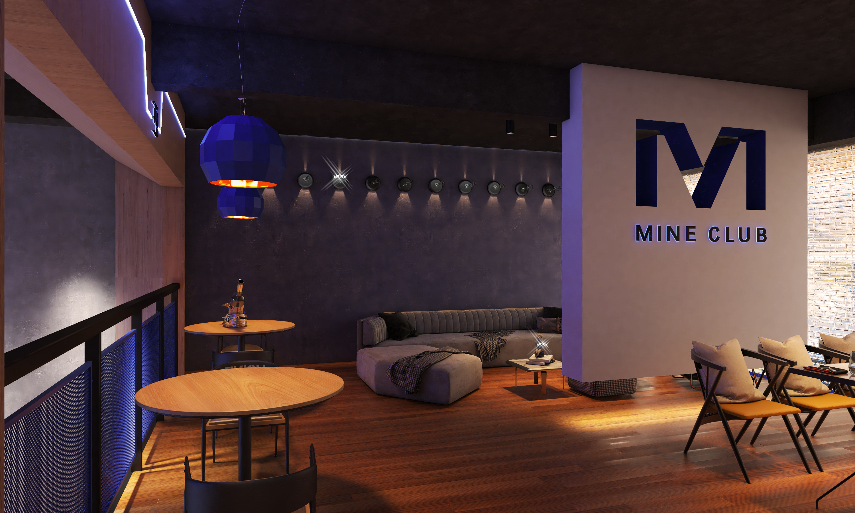 Mianyang Club - Blues light bar，