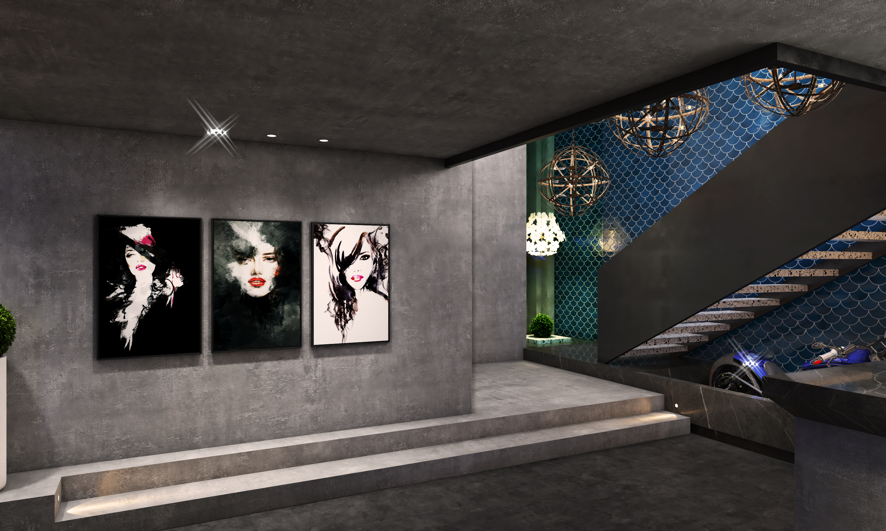 Mianyang Club - Blues light bar，