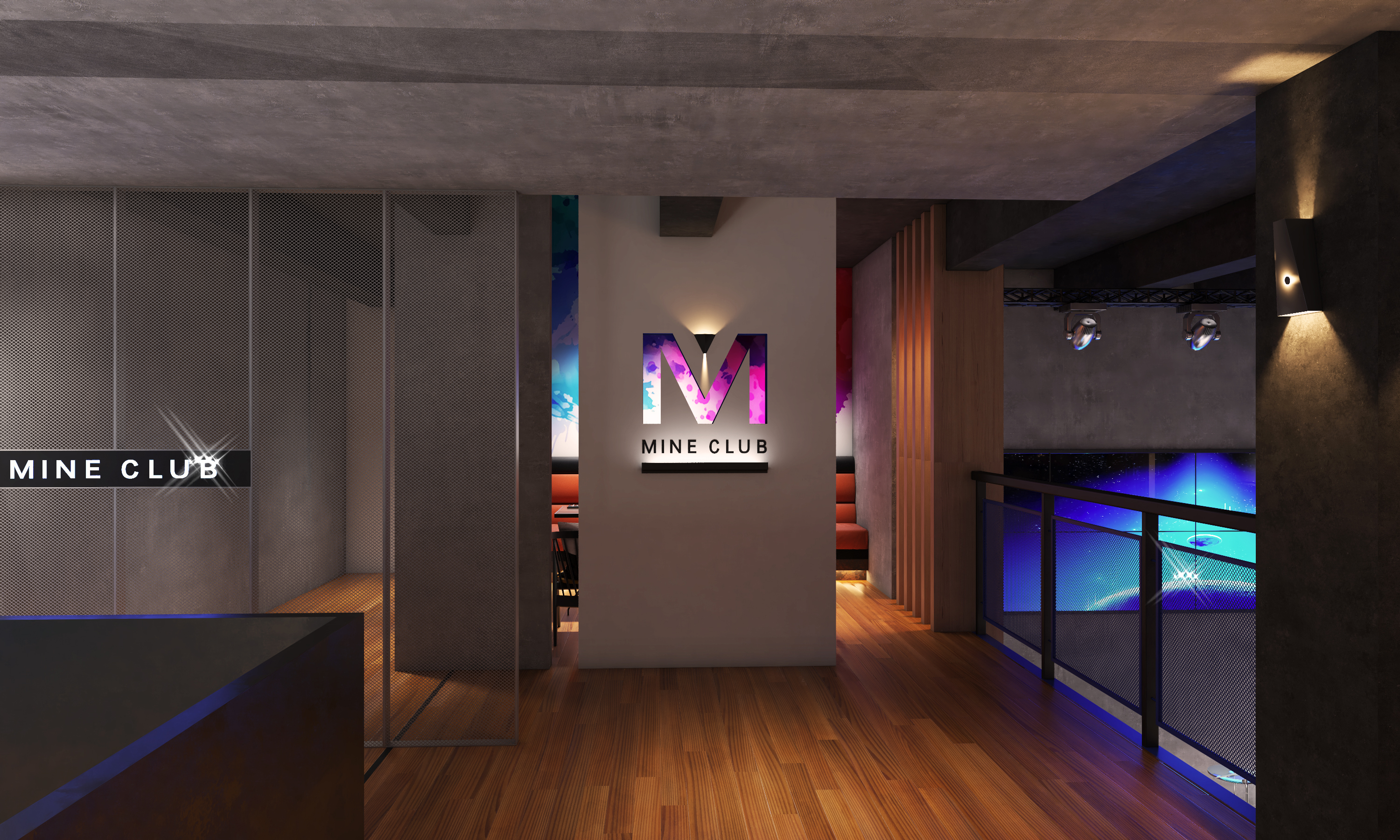 Mianyang Club - Blues light bar，