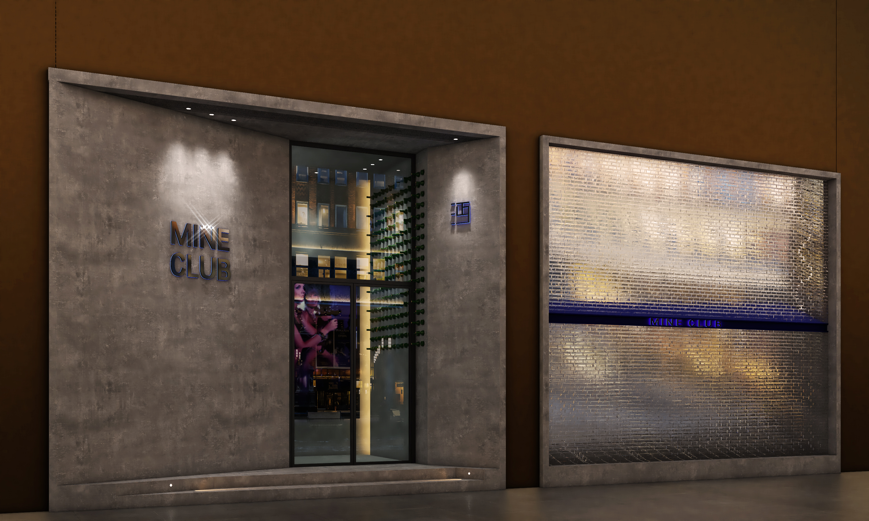 Mianyang Club - Blues light bar，