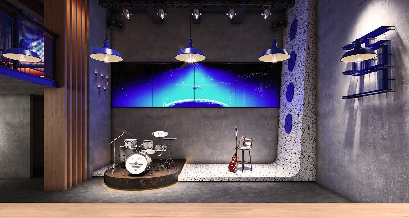 Mianyang Club - Blues light bar，