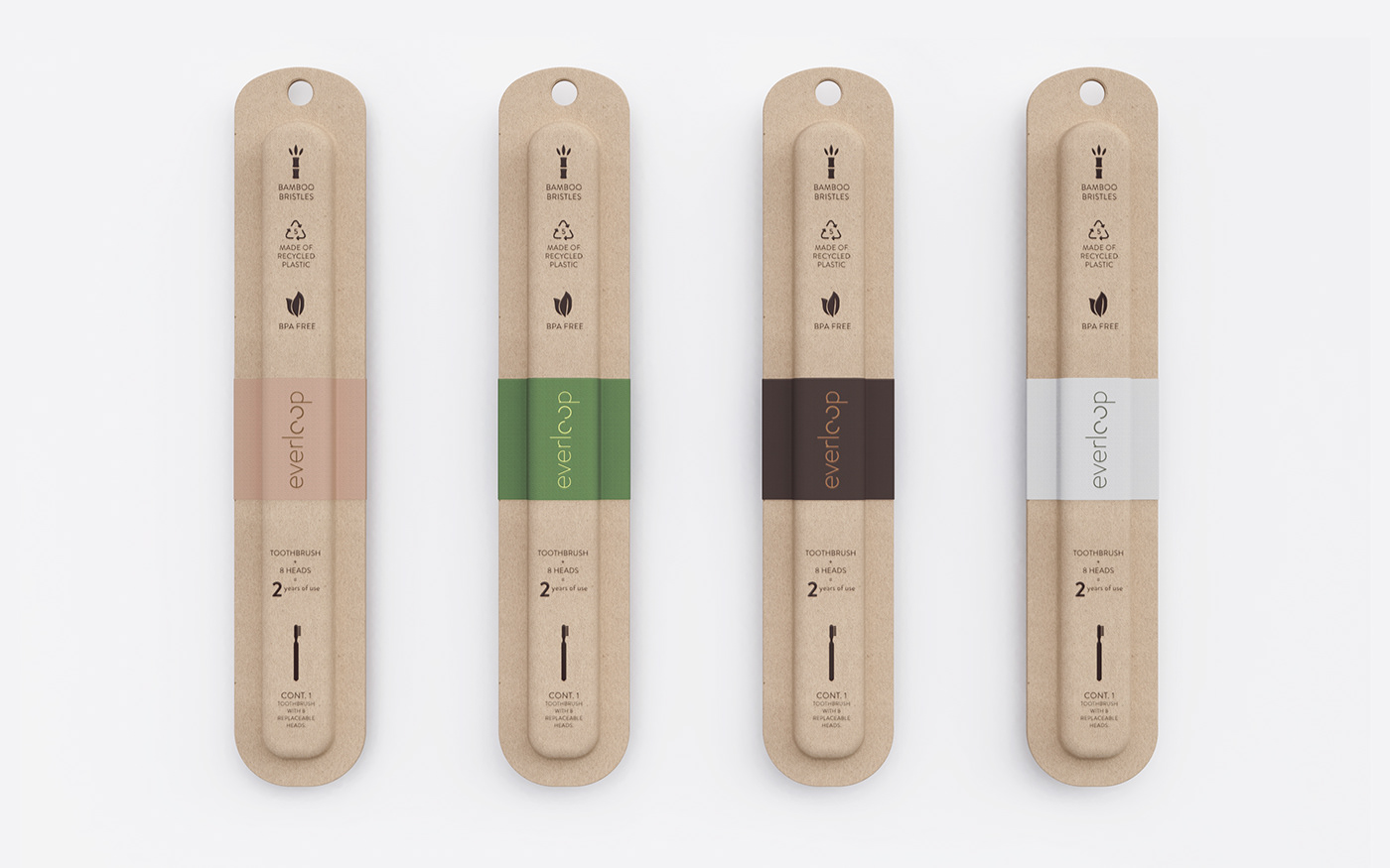 Everloop Toothbrush，toothbrush，Recycled materials，