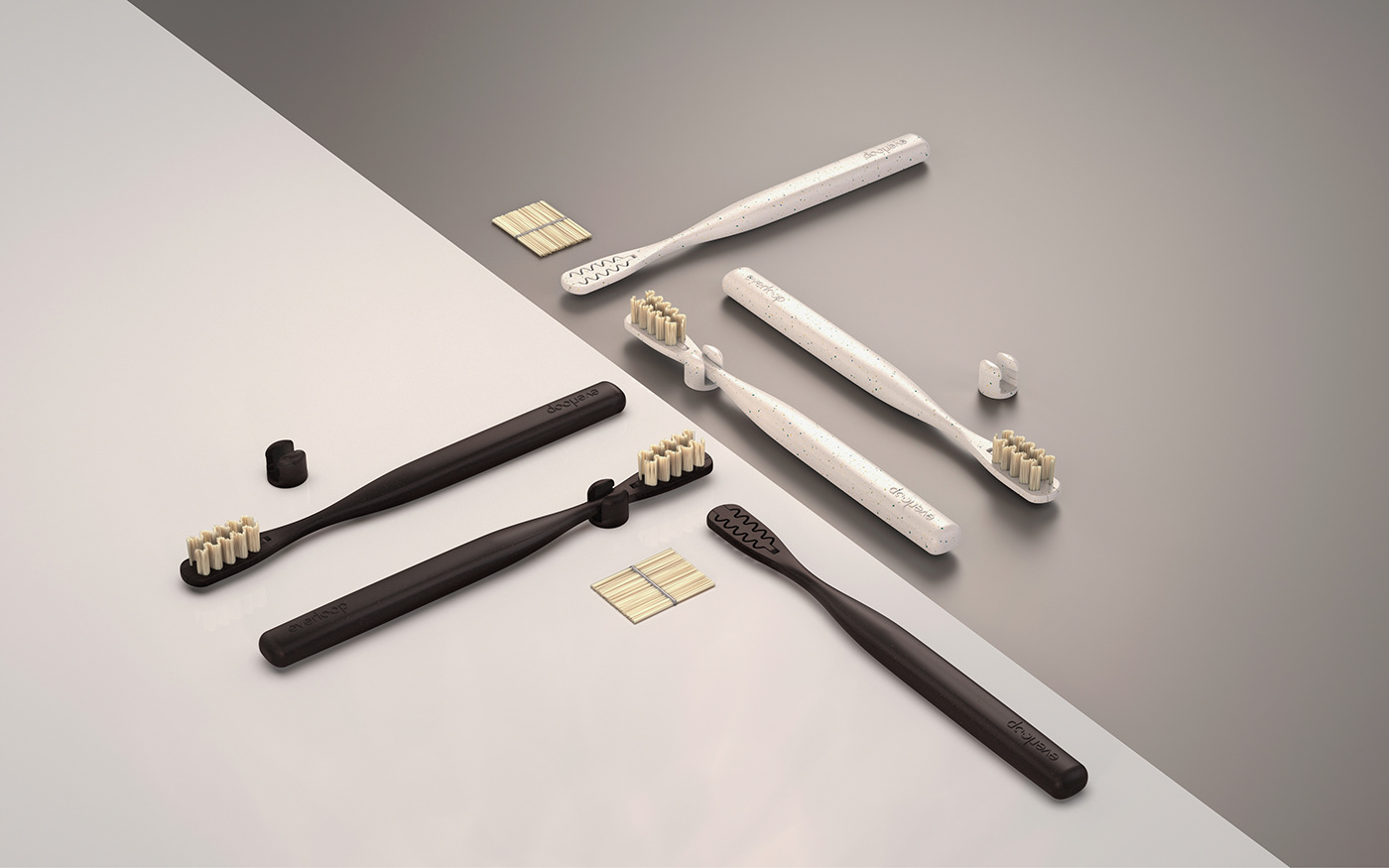 Everloop Toothbrush，toothbrush，Recycled materials，