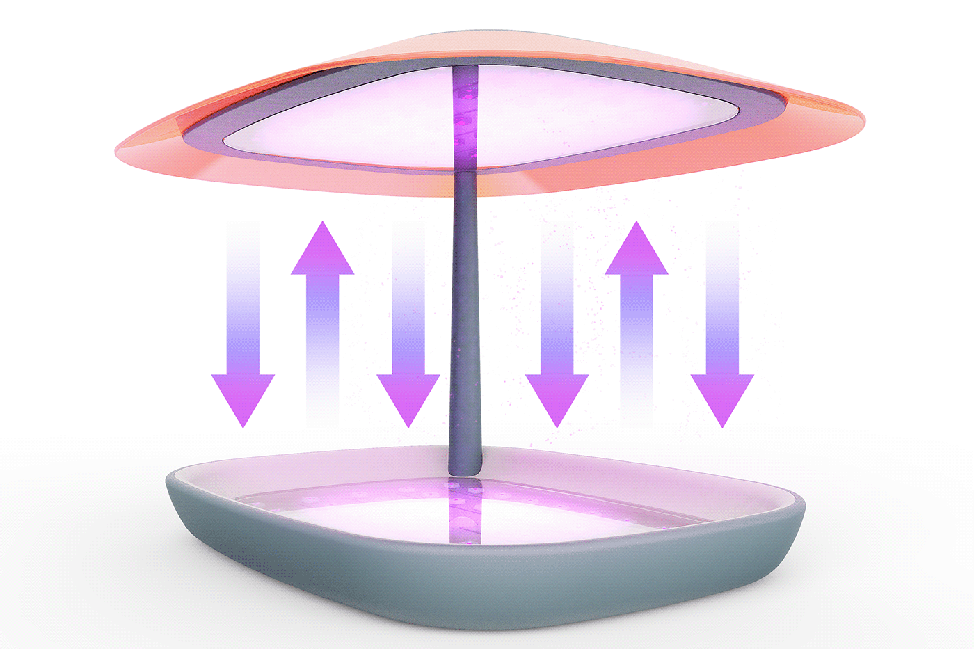 UVC Money sanitizer，Disinfection tray，orange，