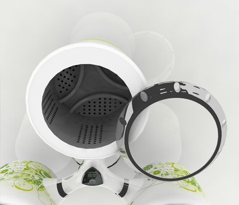 Washing machine，dryer，Water tank and filtration system，circulatory system，product design，