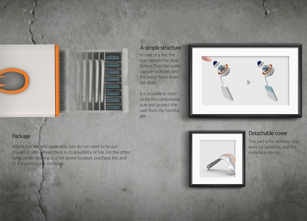 fire control，Mask，originality，Design，fire，