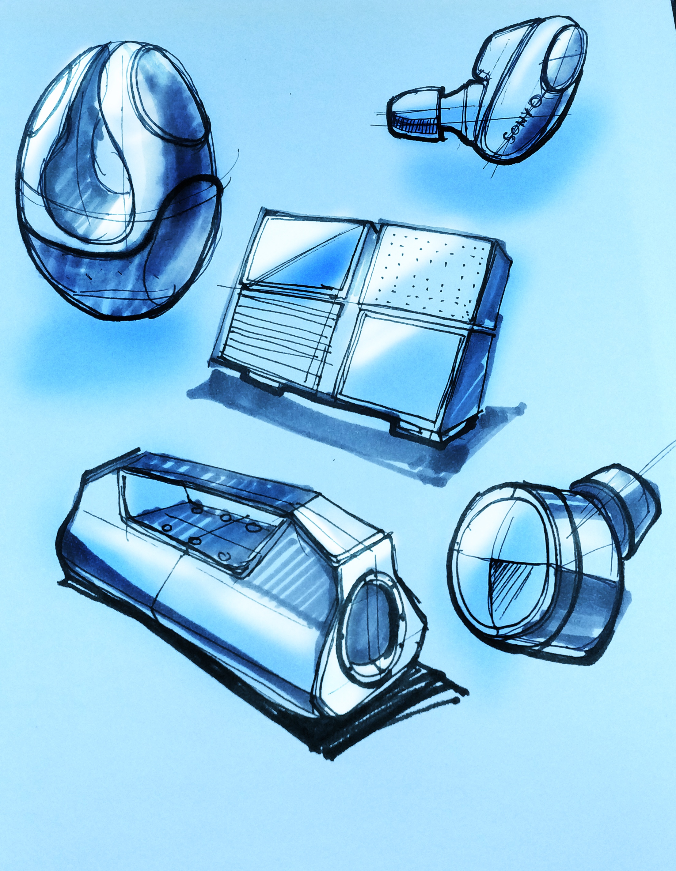 small home appliances，Sketch exercise，