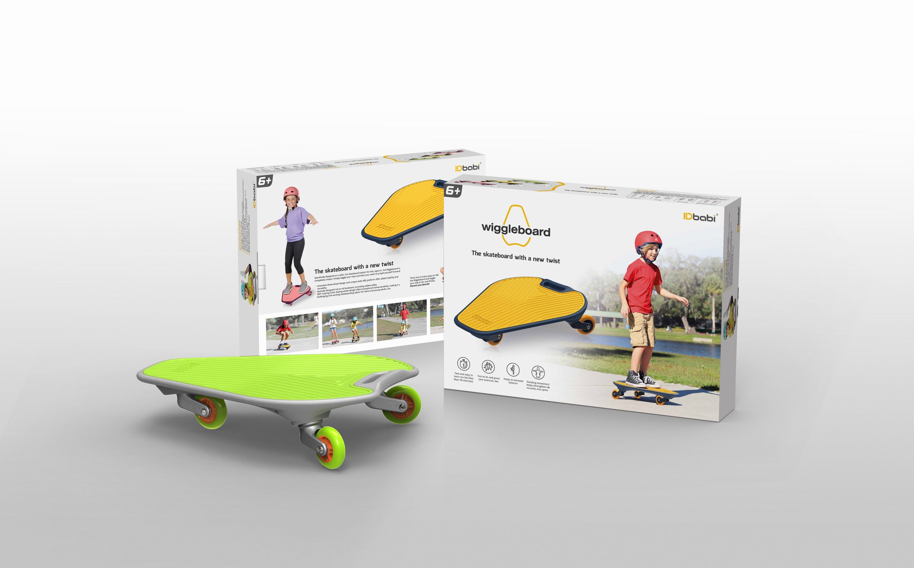 Children's skateboard，Wiggleboard，Children's outdoor toys，2020 red dot product design award，