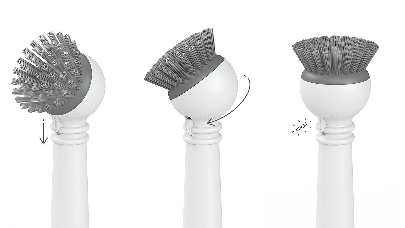 Twista，multi-function，Dishwashing brush，kitchen and toilet，