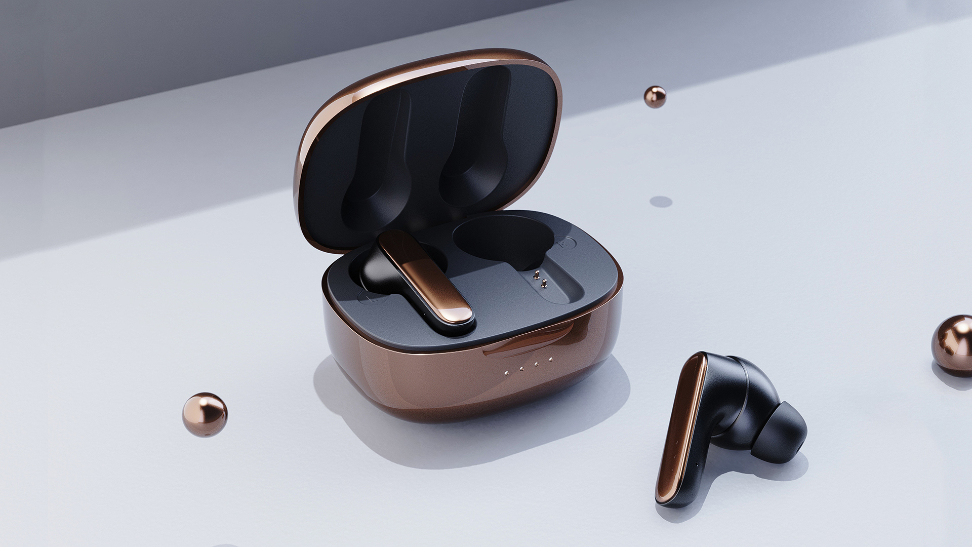 tws，Bluetooth headset design，Render，