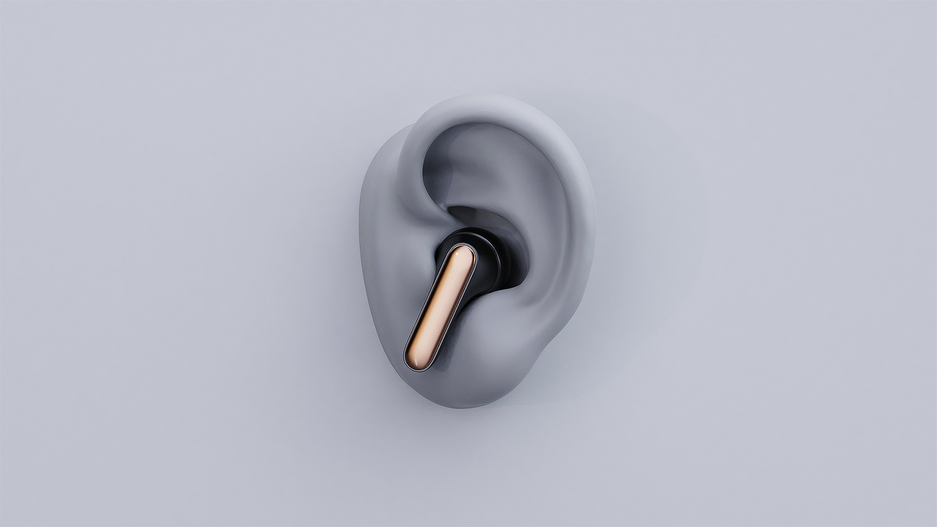 tws，Bluetooth headset design，Render，