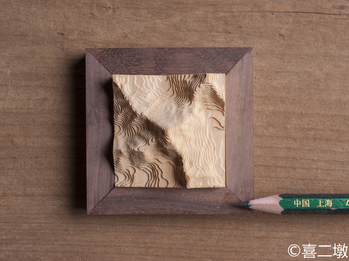 Arts and Crafts，Ornaments，woodwork，terrain，Gongga Mountain，