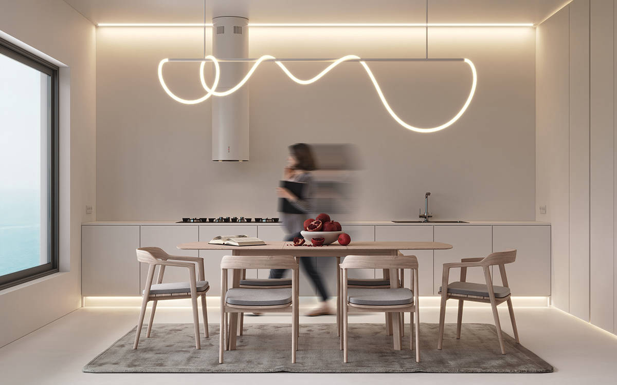 residence，seaview room，indoor，Minimalism，