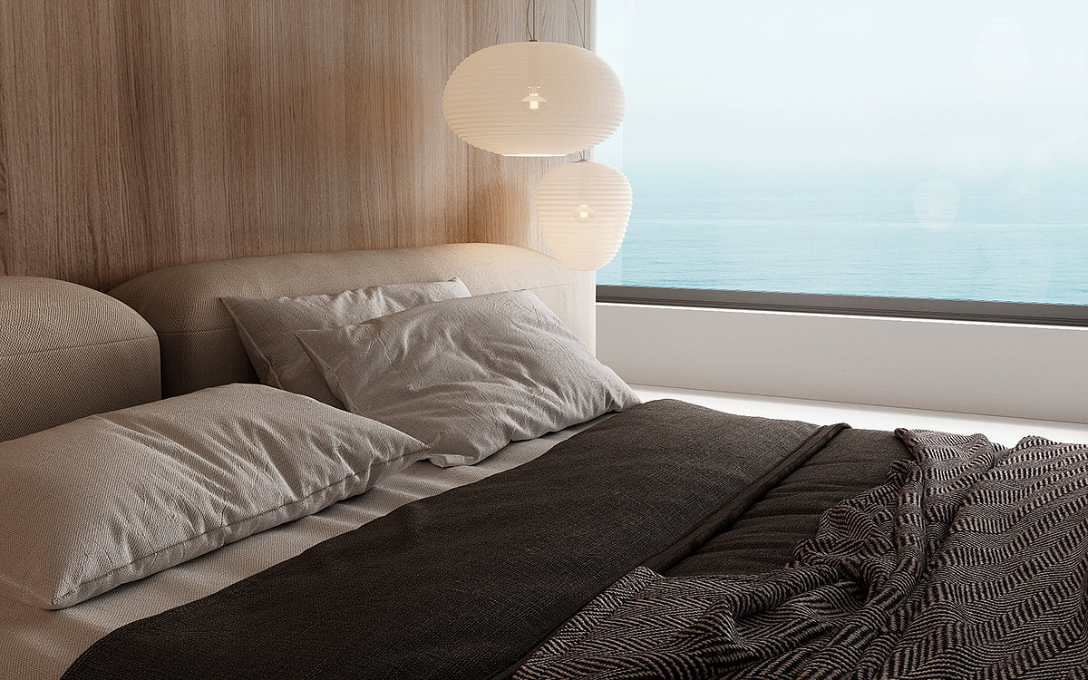 residence，seaview room，indoor，Minimalism，