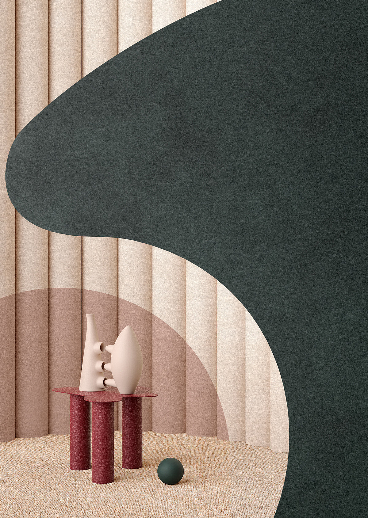 Set design，Art，abstract，Render，