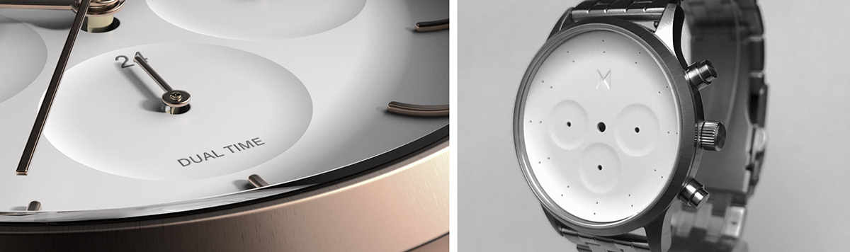 Wrist watch，Dual time zone，delicate，Aesthetic feeling，