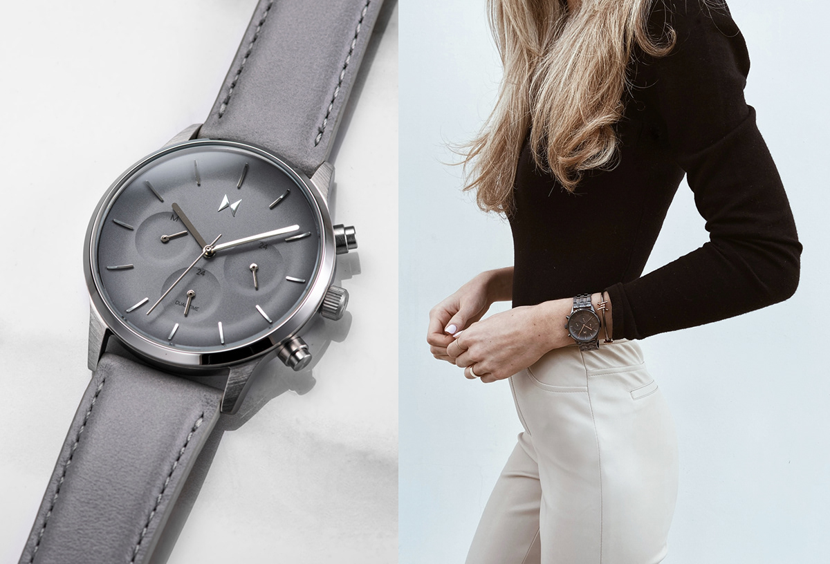 Wrist watch，Dual time zone，delicate，Aesthetic feeling，